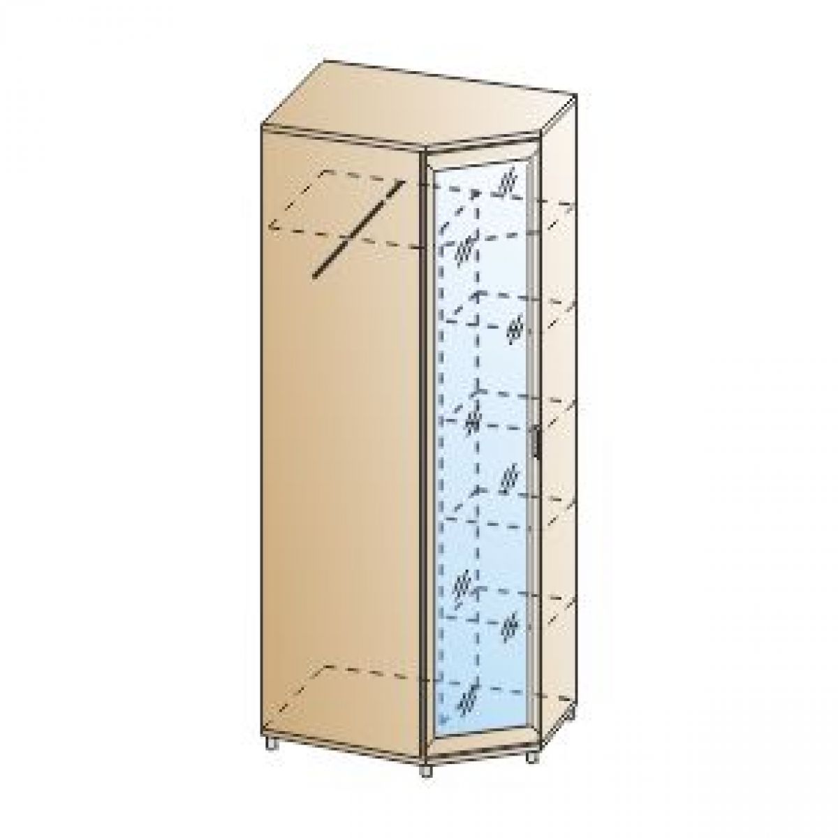 Прихожая Мелисса композиция 10 (Ясень Асахи) | фото 6