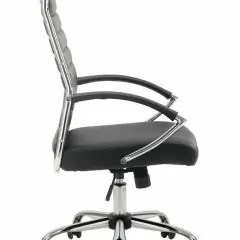 Кресло офисное BRABIX "Style EX-528", экокожа, хром, черное, 531947 | фото 3