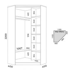 Шкаф-купе ХИТ-У-22-4-66 | фото 2