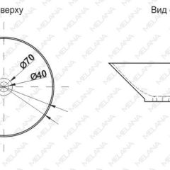 Накладная раковина melana mln-t4006-b8+b3 (салатово-красная) | фото 2