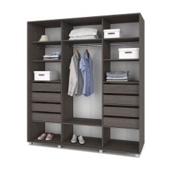 МАРТИН Шкаф-купе с зеркалами Анкор темный (2200*600) М623 | фото 4