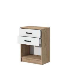 Комод Эконом (Дуб крафт золотой/Белый текстурный) | фото 2