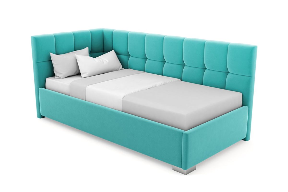 Кровать угловая Мия интерьерная +основание (80х200) | фото 21