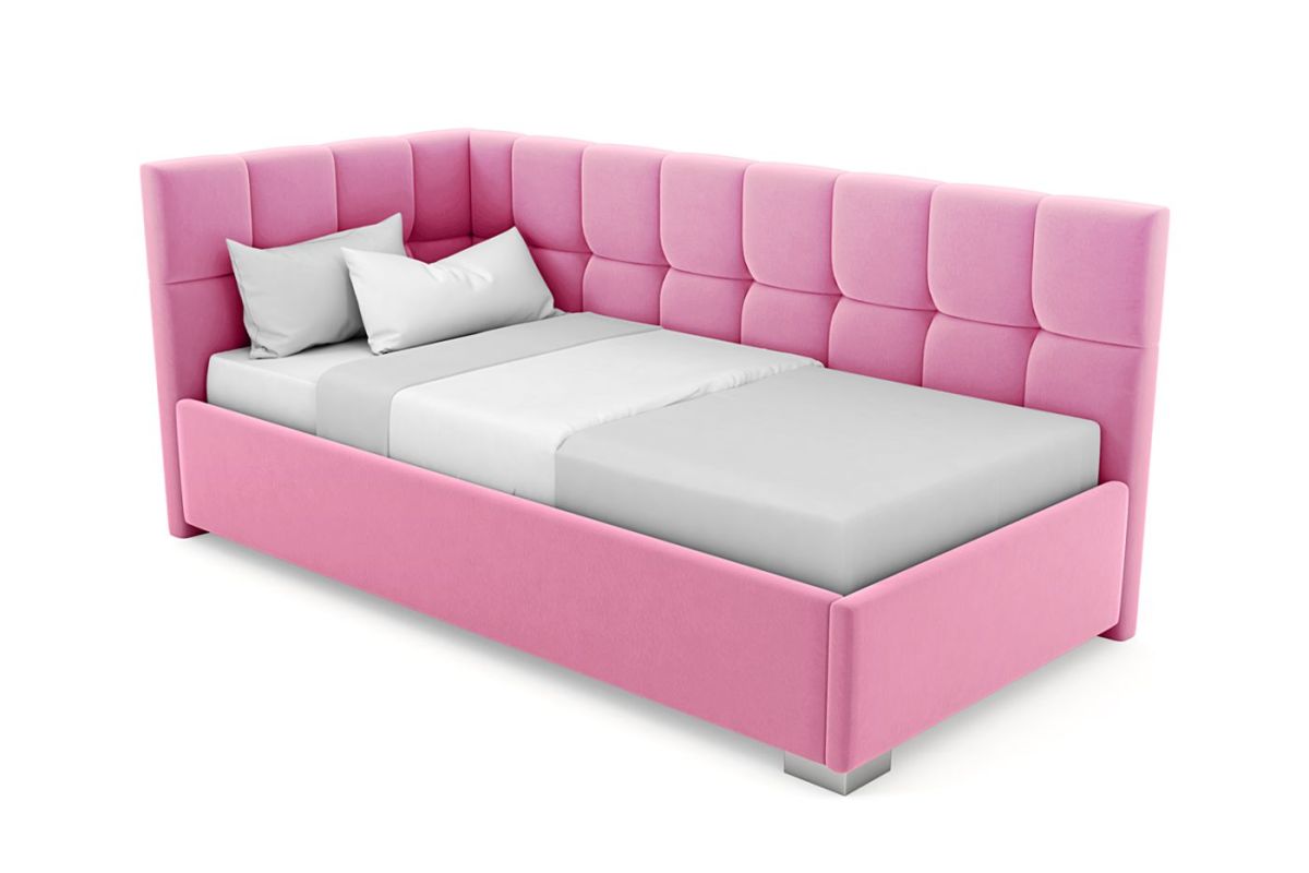 Кровать угловая Мия интерьерная +основание (90х200) | фото 11