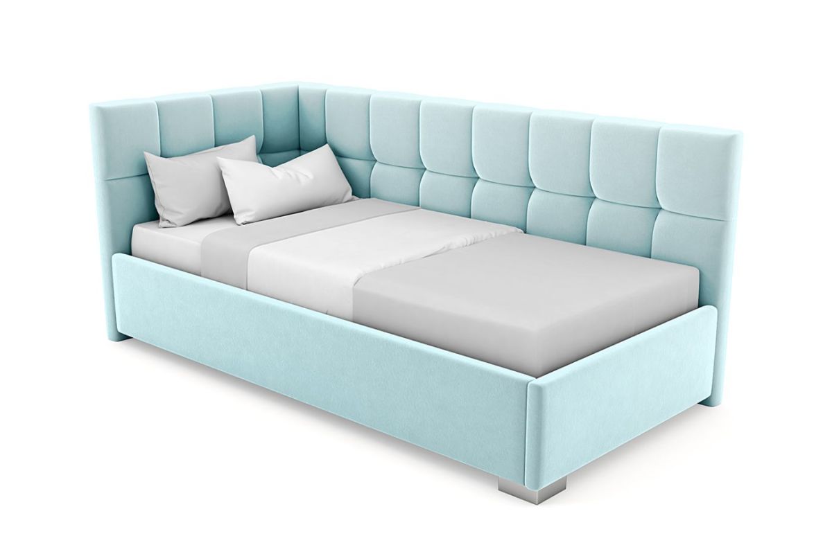 Кровать угловая Мия интерьерная +основание (120х200) | фото 18