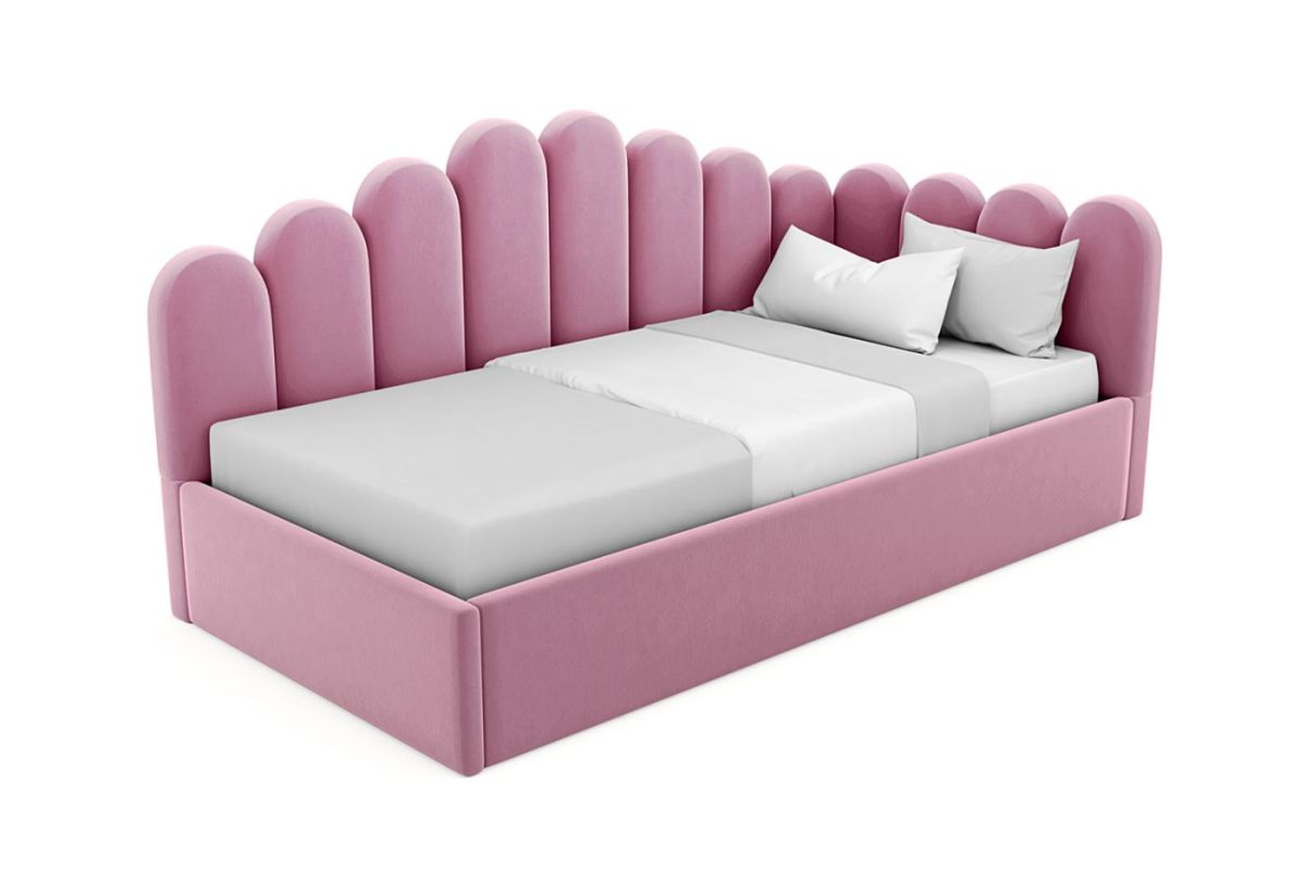 Кровать угловая Лилу интерьерная +основание (80х200) | фото 6