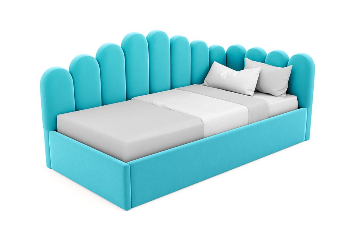 Кровать угловая Лилу интерьерная +основание (80х200) | фото 7