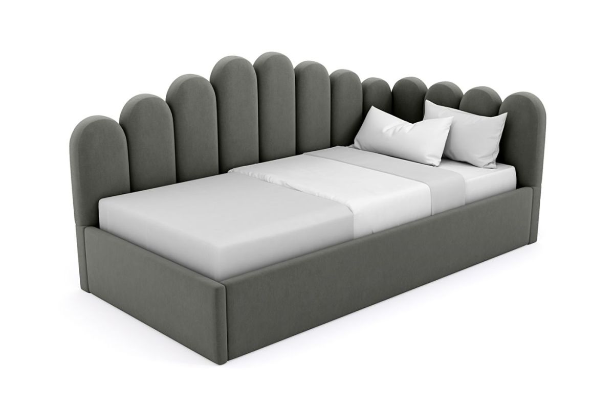 Кровать угловая Лилу интерьерная +основание (90х200) | фото 4