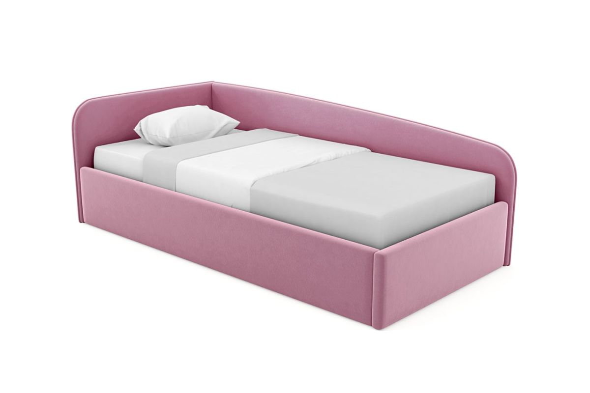 Кровать угловая Лэсли интерьерная +настил ДСП (120х200) | фото 6