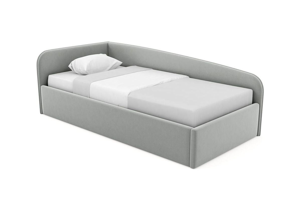 Кровать угловая Лэсли интерьерная +настил ДСП (120х200) | фото 8