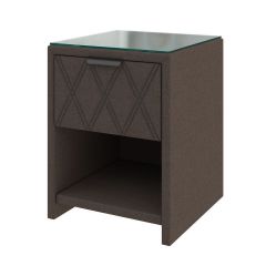 PROxSON Тумба Side (Ткань: Рогожка Savana Chocolate (шоколад)) 44x45 | фото 2