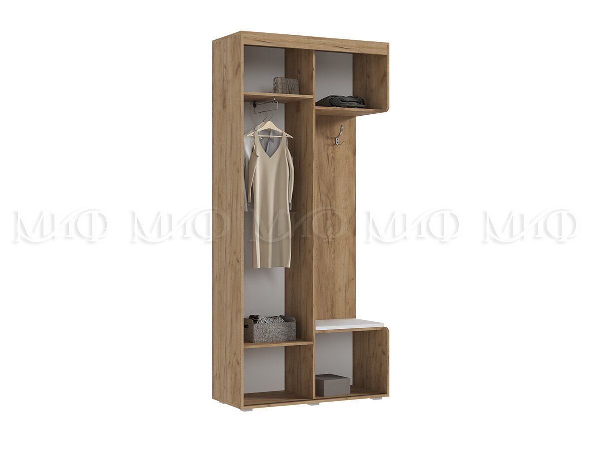 СТЕЛЛА-1 Прихожая (ЛДСП) дуб крафт/белый | фото 4