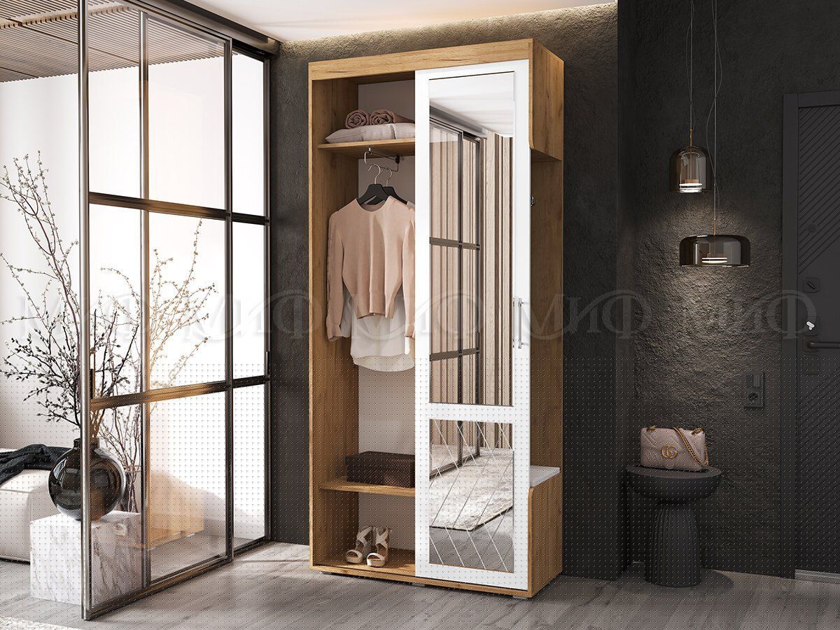 СТЕЛЛА-1 Прихожая (ЛДСП) дуб крафт/белый | фото 3