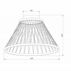 Накладной светильник Eurosvet Cesta 40019/1 LED коричневый | фото 4