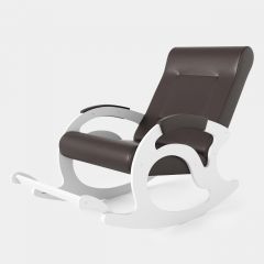 Кресло-качалка Тироль 12-К-В (экокожа/белые) ВЕНГЕ | фото 2