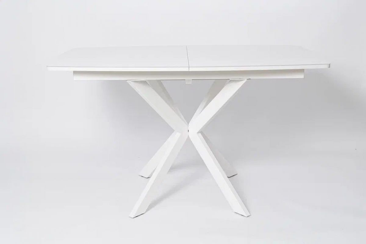 Стол TWIST раздвижной со стеклом 1300 (+400) Белый/Белый | фото 2