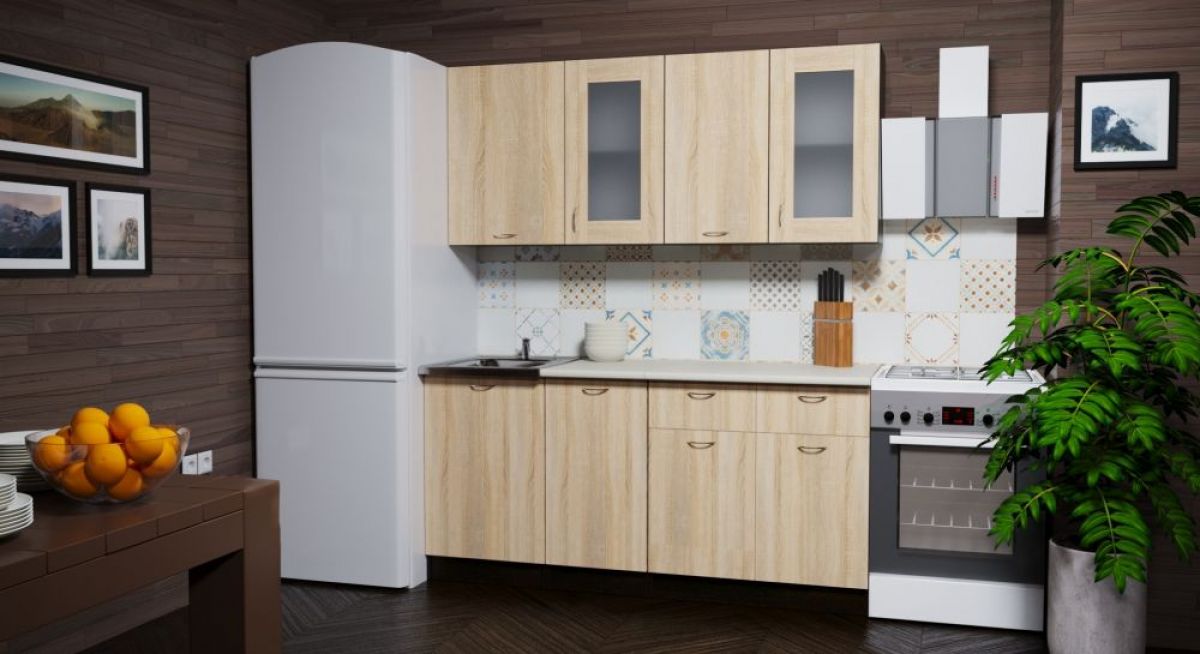 Кухня Симона Демо 1700 (Венга/Дуб Сонома) | фото 6