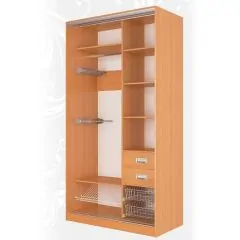 Шкаф-купе Жаклин 1200 вариант 2 (Зеркало/Зеркало) | фото 2