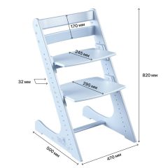 Детский растущий стул Конёк Горбунёк Комфорт (Бело-мятный) | фото 7